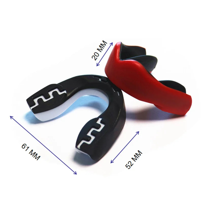 Mouth Guard Sports- Teeth 3D Technology Double Layer Boxing Mouth Guard Perfect Fit Adults with Case - Boil & Bite Mouth