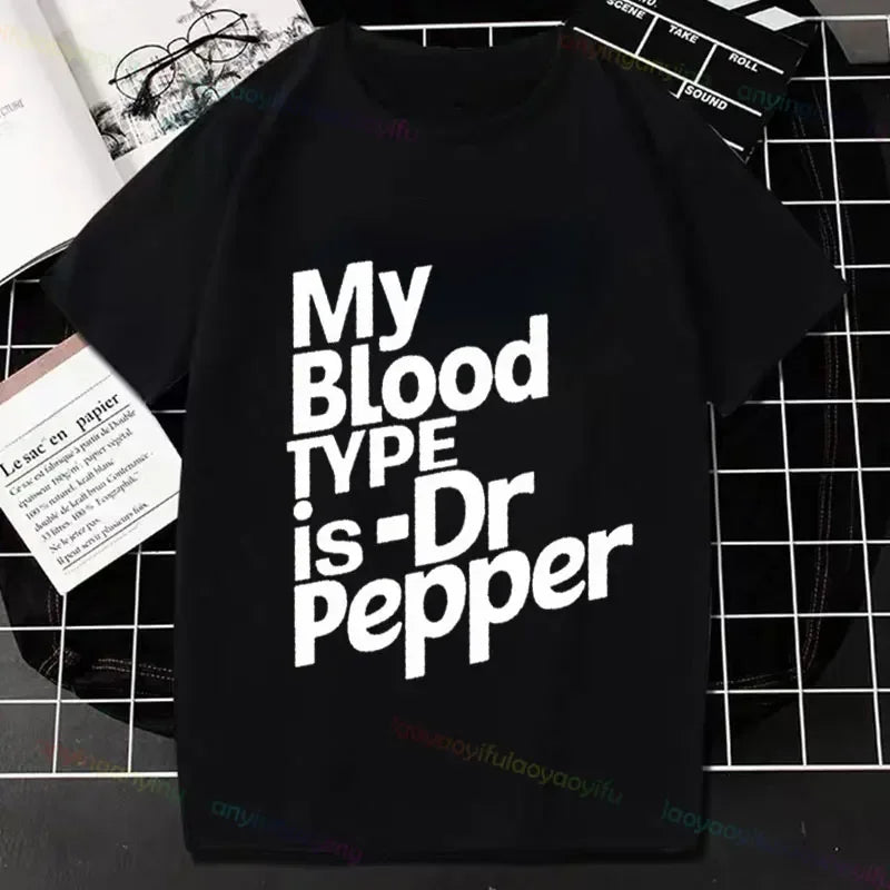 Half Human Half Dr Pepper- Diet Dr Pepper Women's Fashion TShirt Pure Cotton Pure Humor Style All Season Essential T-shirt