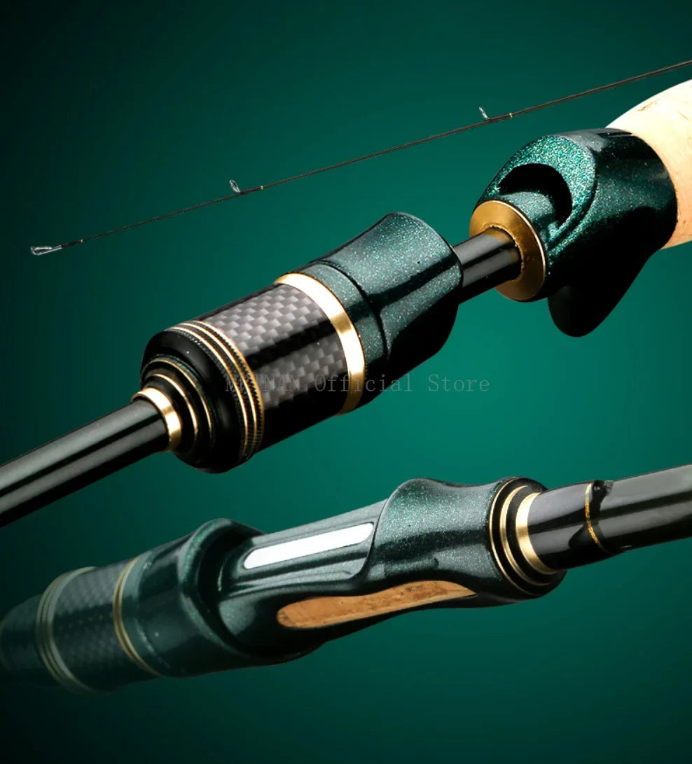 1.8m/2.1m/2.4m Spinning Casting Carbon Fishing Rod 4-5 Sections Portable Travel Rod Spinning Fishing Rods Fishing Tackle