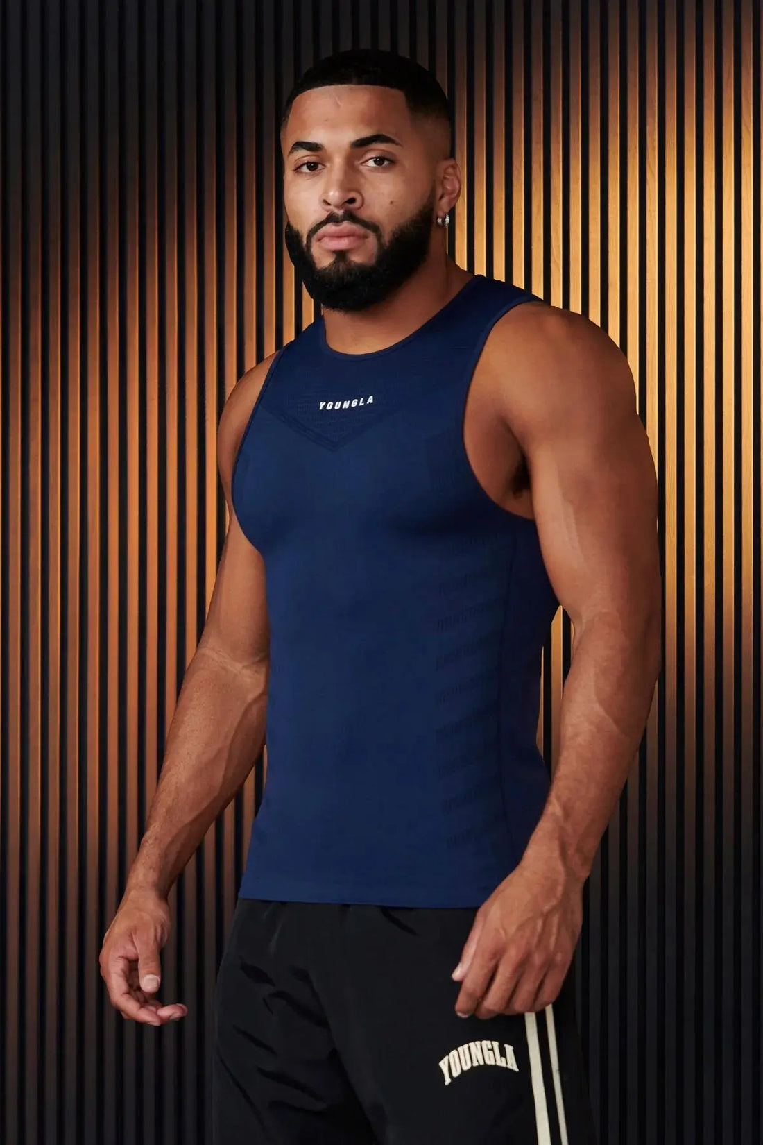 American New Sports Fitness Trainer Uniform Jogger Men's Vest Quick Drying Breathable Stretch Tight Training Sleeveless T-Shirt