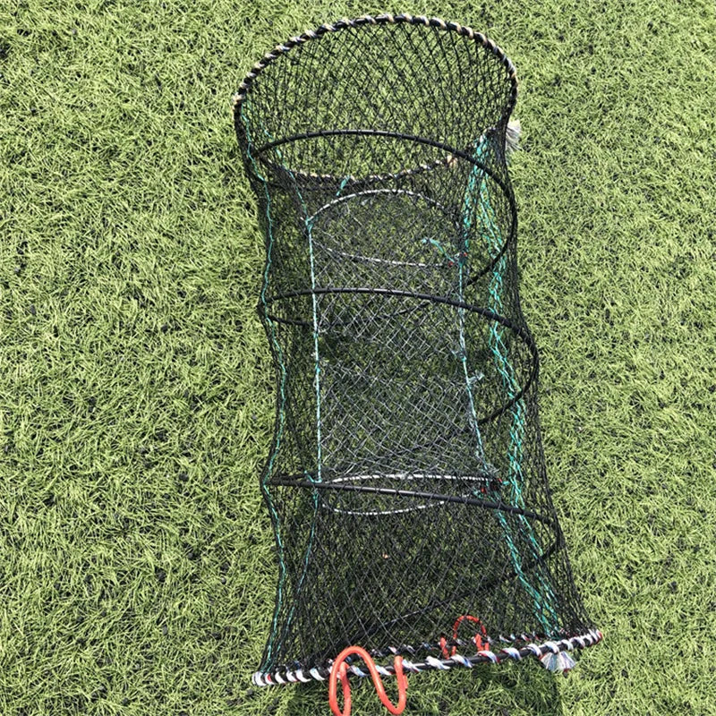 Telescopic Foldable Crayfish Crab Fish Trap Net Shrimp Lobster Cage Collapsible Portable Fishing Folding  network