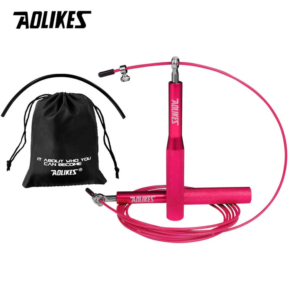 AOLIKES Crossfit Jump Rope Professional Speed Bearing Skipping Fitness Workout Training Equipement MMA Boxing Home Exercise