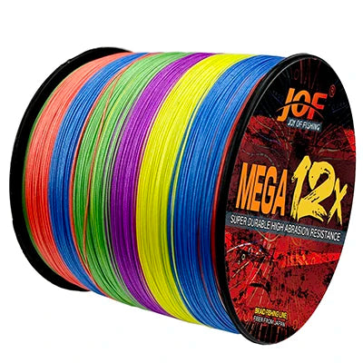 JOF Braided Fishing Line 8 Strand 12 Strand 500M Multifilamento Carp 100% PE Fly Sea Saltwater Weave Extreme Strong Pesca Japan