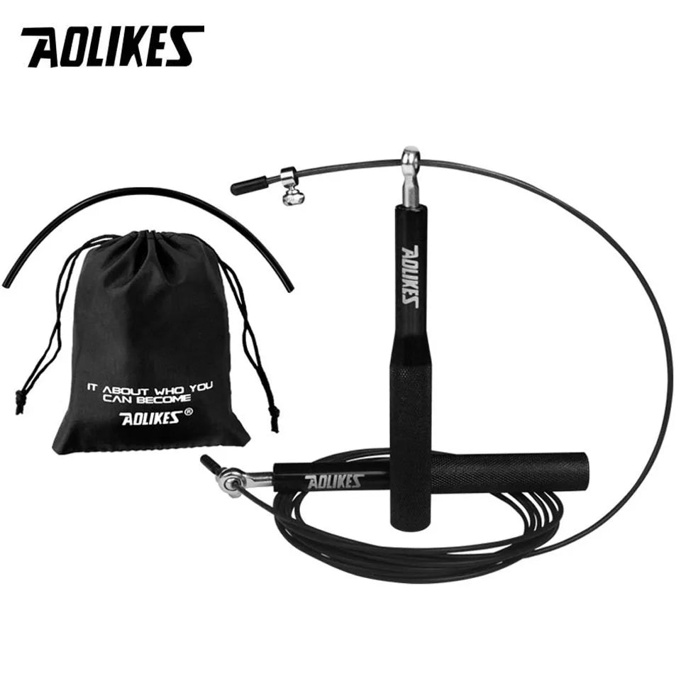 AOLIKES Crossfit Jump Rope Professional Speed Bearing Skipping Fitness Workout Training Equipement MMA Boxing Home Exercise