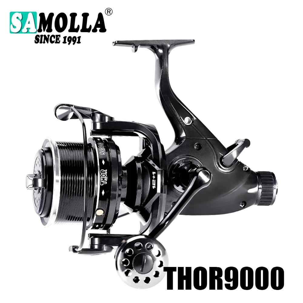 New Carp Fishing Reel Spinning Reels Max Double Drag 27kg 12+1BB Carretilha De Pesca Accesorios Mar Peche En Mer Salt/Freshwater