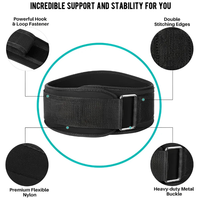 Weight Lifting Belt Workout with Metal Buckle For Men Women Gym Squats Deadlifts Powerlifting Training Fitness Deadlift