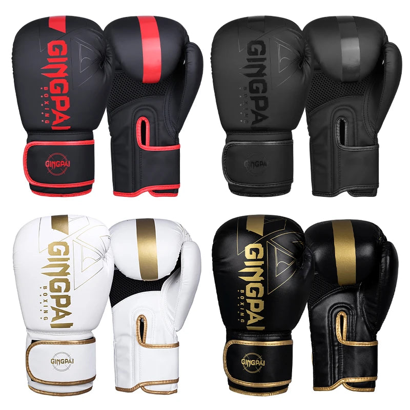 Professional 6/8/10/12/14oz Boxing Gloves PU Muay Thai MMA Profession Kickboxing Adults Sandbag Training Gloves Equipment