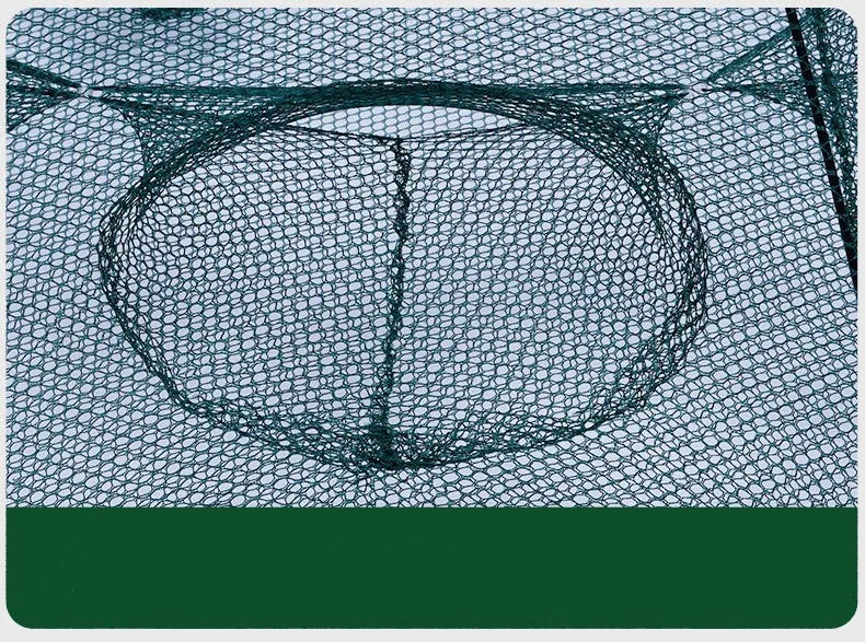 24/20/16/12/10/8/6/4 Holes Portable Fishing Net Shrimp Cage Nylon Foldable Fish Trap Folding Outdoor Automatic Collapsible