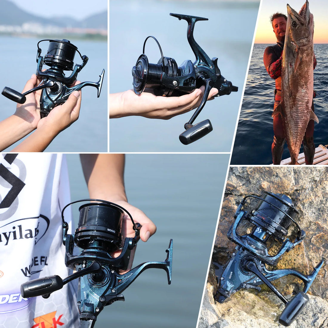 Sougayilang DYD9000-12000 Full Metal Spinning Fishing Reel 13+1BB 25KG Max Drag Power Reel for Saltwater Trolling Surf Fishing