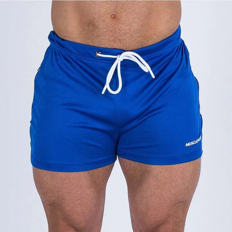 Men's Shorts Mesh Quick Dry Elastic Waist Zipper Pockets Summer Workout Running Gym Sports Casual Beach