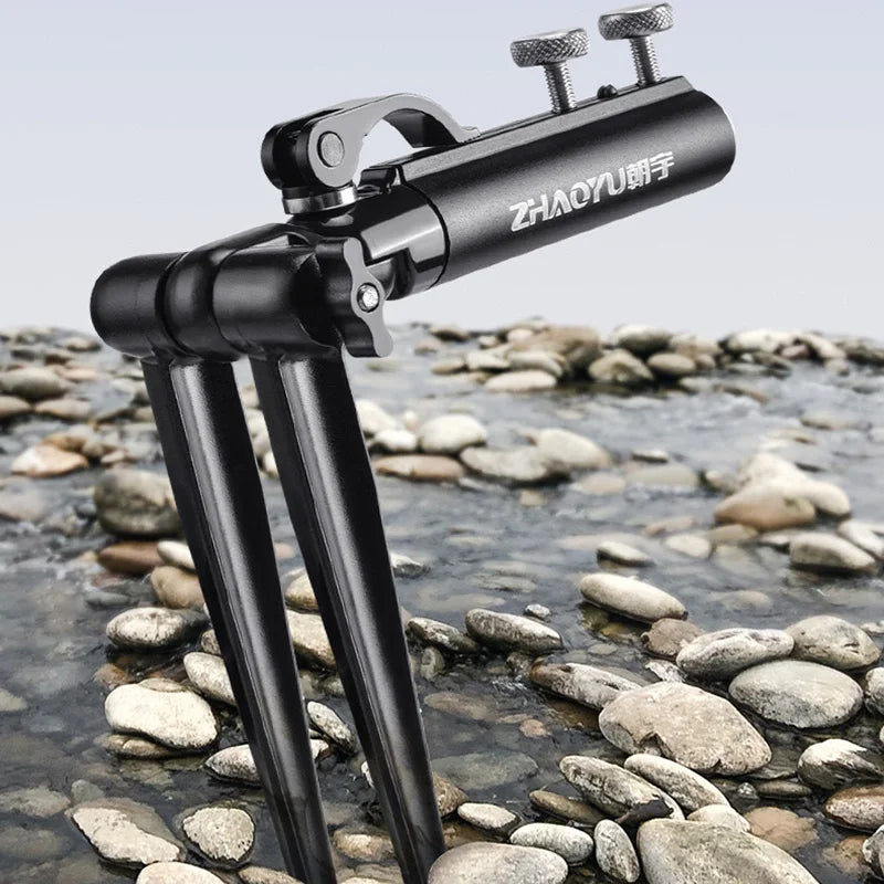 Fishing Rod Ground Insertion Bracket Aluminium Alloy  360° Free Adjustable Multi-Directional Fishing Rod Holder Accessories