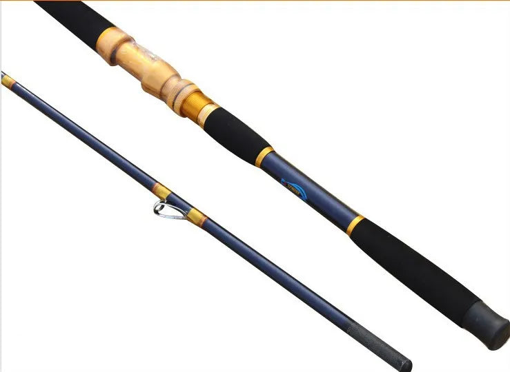 Tideliner 1.8M  2.1M 2.4M jigging boat fishing rod trolling spinning carbon fiber rod fishing pole with metal reel seat