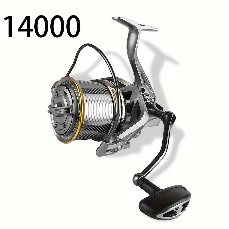 GLS Big Spinning Fishing Reel, 8000 9000 10000 12000 14000 Reel Drag 20KG Powerful Reel, Saltwater Fresh Water Fishing