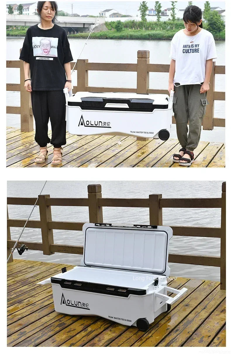 16L 32L 36L 48L 70L Fishing Ice Box Cooler Unique With Wheels 아이스박스 낚시쿨러 특가 아이스박스낚시용 Fishing Refrigerator Equipped 낚시아이스박스쿨러