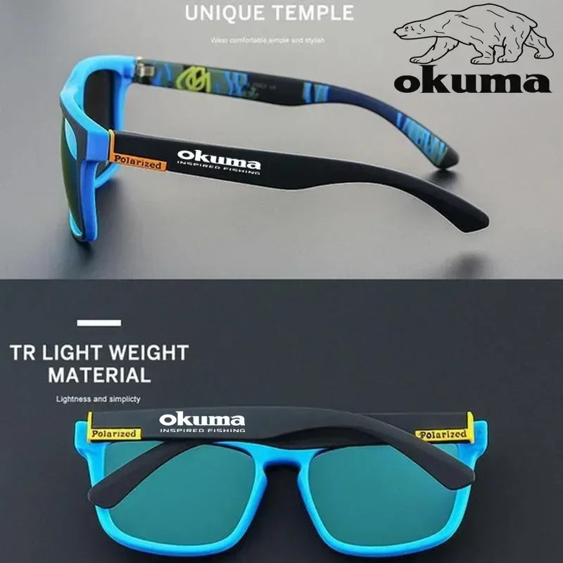 Okuma polarized sunglasses UV400 for men and women outdoor hunting, fishing, driving bicycles, sunglasses optional box