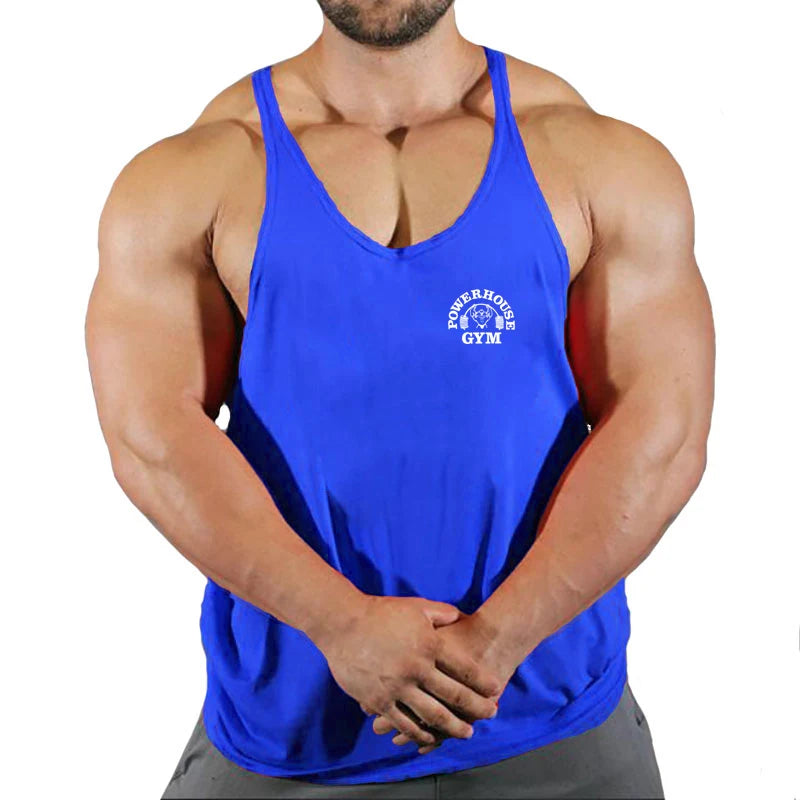 New Gym Tank Top Summer Brand Cotton Sleeveless Shirt Casual Fashion Fitness Stringer Tank Top Men bodybuilding Clothing M-XXL