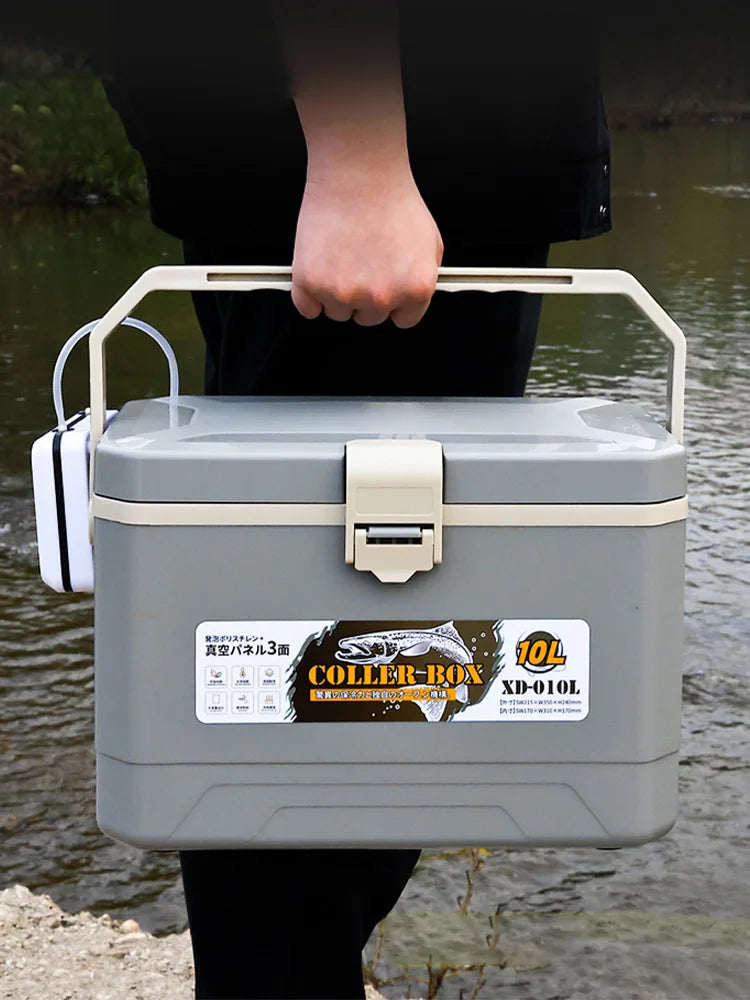 Fishing Box Camping Cooler Box 10L Live Fish Bait Bucket Car Ice Bucket Fish Protection Bucket Fishing Accessories