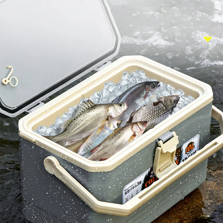 10L Fishing Bucket Outdoor Camping Cooler Box Fish Protection Tank Large Capacity Live Fish Container Car Ice Bucket 아이스박스 낚시쿨러