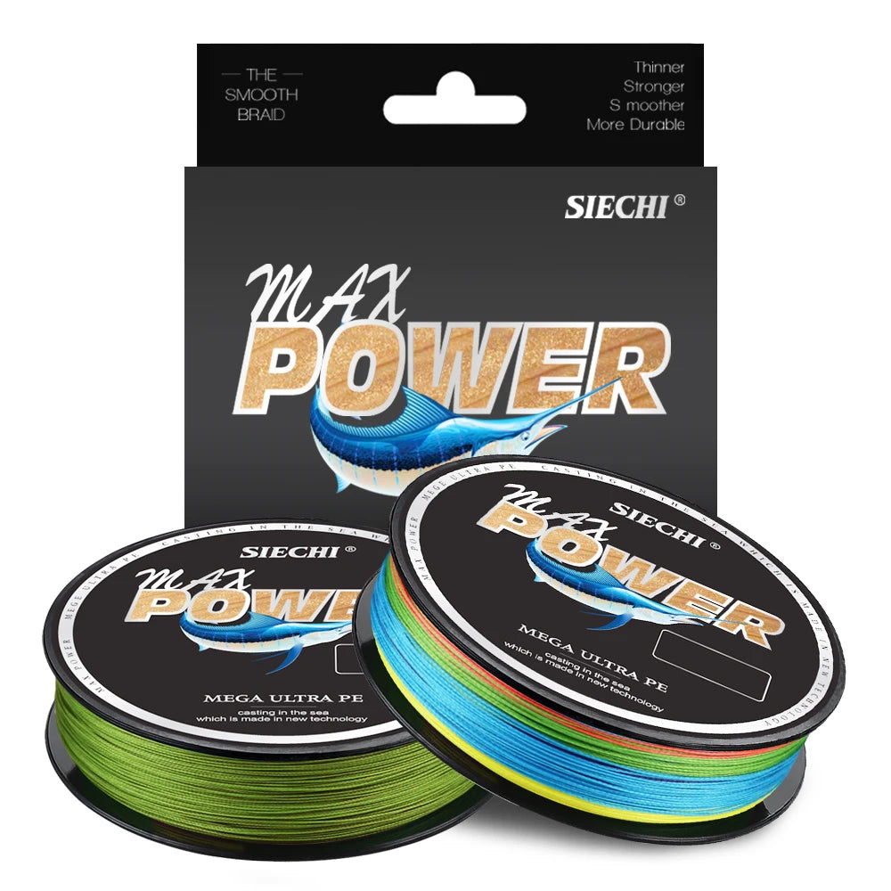 SIECHI 16 Strand Japan Braided Line Multifilament Fishing Line 150M 500M Carp Fishing Accessories 18-110LB Pe Line 8 Braid Wire