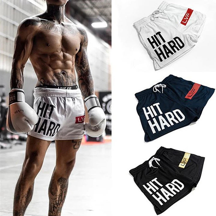 Men's Muscle Fitness Sports Shorts Quick Drying Breathable Short Pants Summer Running Training Male Workout Boxing Casual Shorts