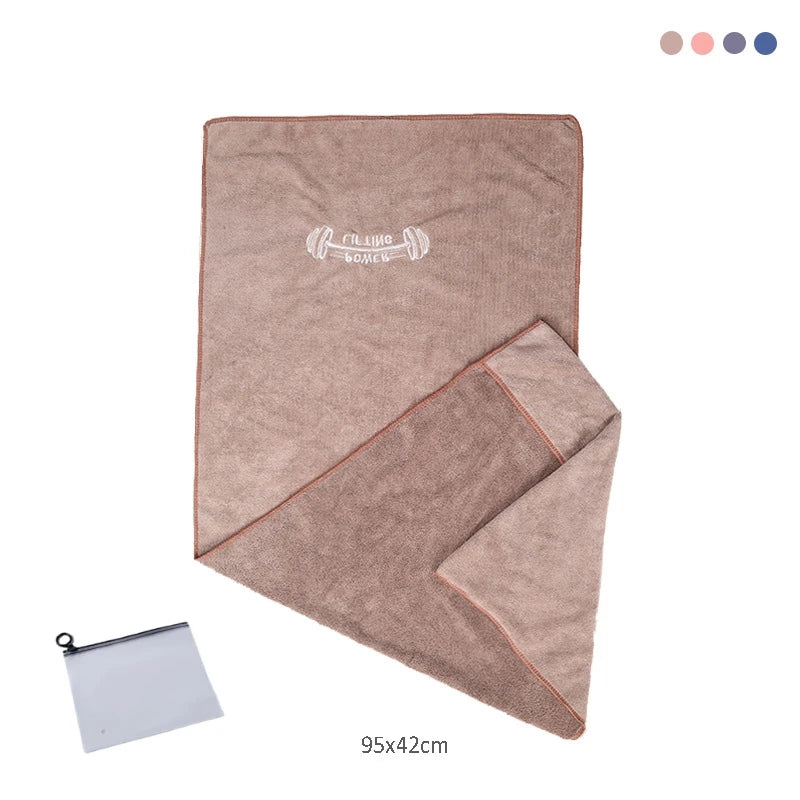 42*95cm Microfiber Gym Yoga Exercise Swimming Fitness Towel Fast Drying Cooling Towel Beach Running Body Non-slip Sports Sweat