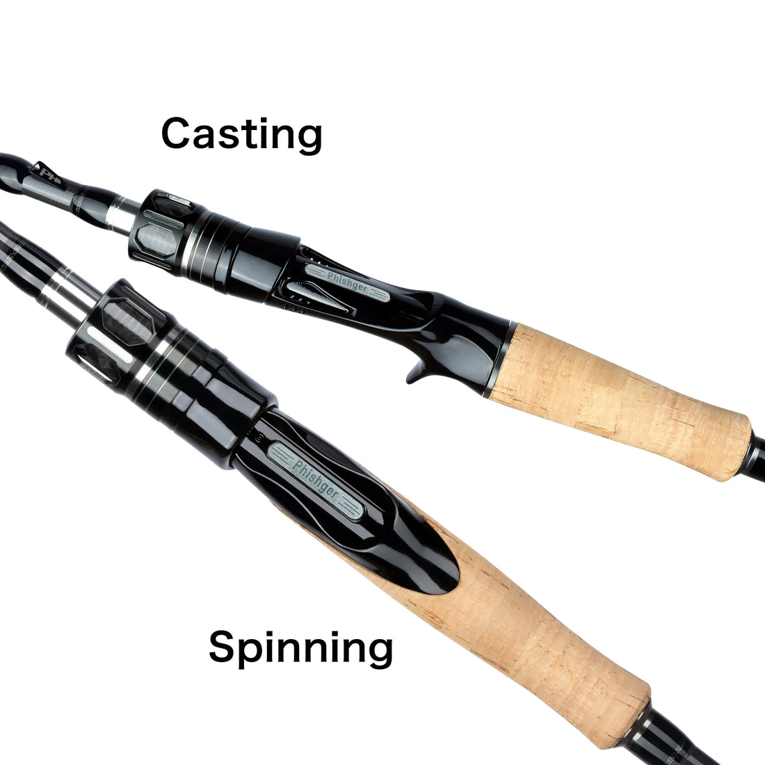 BIUTIFU Spinning Casting Fuji Fishing Rods 1.98/2.1/2.4/2.7/3.0/3.3m T800 Carbon 2Tip ML/M/MH/H Lure 5-80g Baitcasting Fast Pole