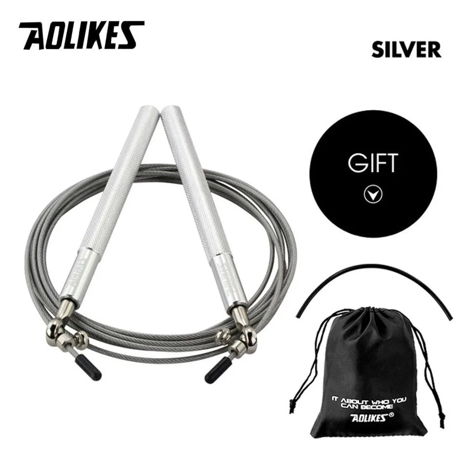 AOLIKES Crossfit Jump Rope Professional Speed Bearing Skipping Fitness Workout Training Equipement MMA Boxing Home Exercise