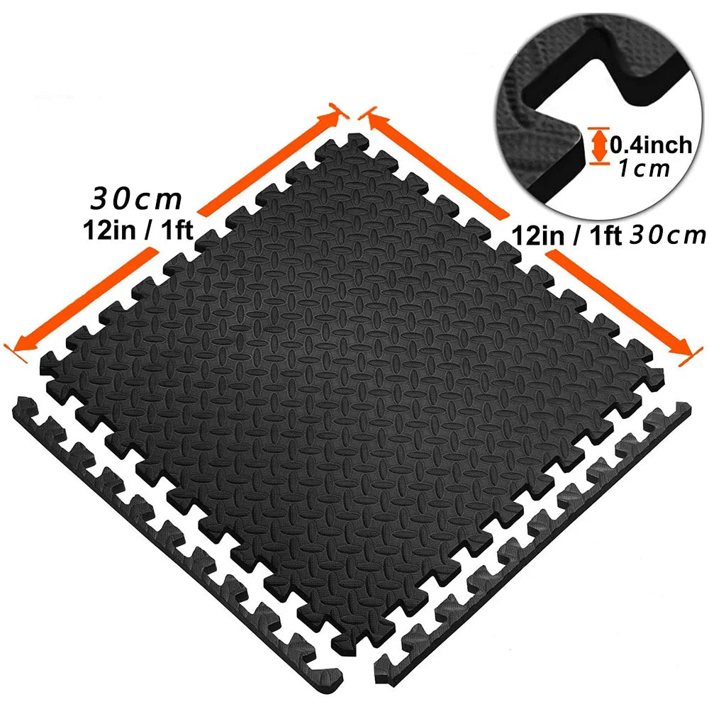 Puzzle Fitness Mat EVA Interlocking Foam Floor Tiles Sports Protection Yoga Home Gym Equipment Mat Non-Slip Floor Mat for Kids