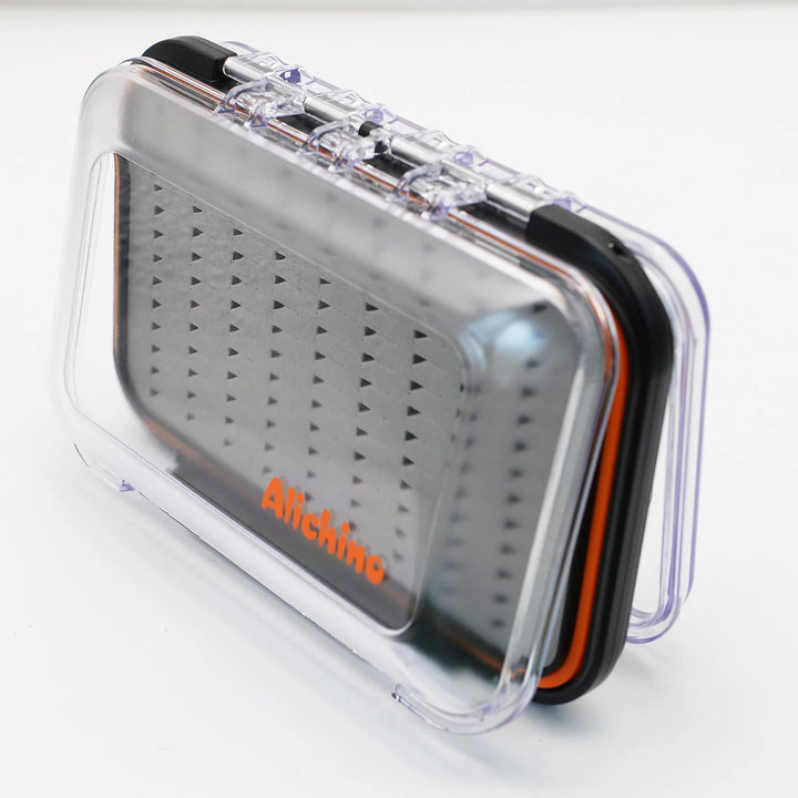 Fly Boxes for Fly Fishing Jig Boxes Two-Sided Waterproof Easy Grip Transparent Fly Fishing Box For Fly Flies Ice Jig Lures