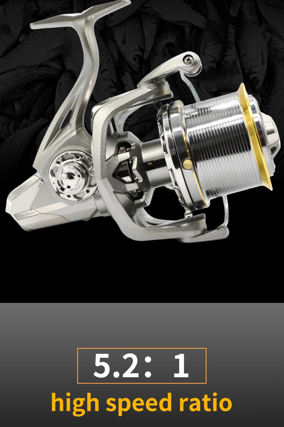 NGK Long Shot Jigging Spinning Reel 8000/9000/10000/12000/14000 Series 17+1B Surf Fishing Reels 55lb Max Drag Saltwater Big Reel