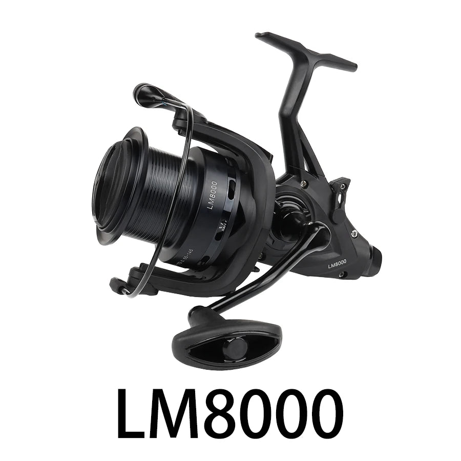 W.P.E LM 8000/8000S Carp Fishing Reel 7+1 Ball Bearings 4.9:1 Gear Ratio Carp Fishing Spinning Reel Fishing Wheel Fishing Tackle