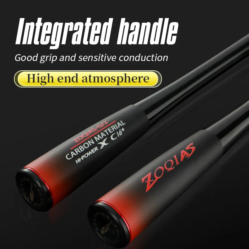 High-End Atmosphere Upgraded Lightweight Long Casting Fishing Rod Carbon Spinning Rods EVA One-Piece Grip M Hard Fishing Pole