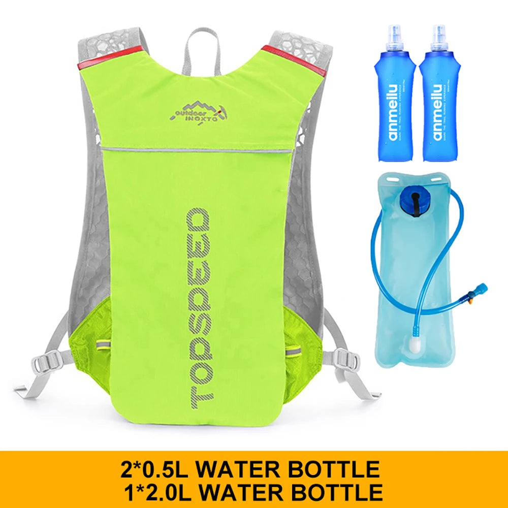 Outdoor Trail Running 5L Ultralight Backpack Hydration Jogging Vest Men Breathable Marathon Bicycle Bag Water Bottle 500ML