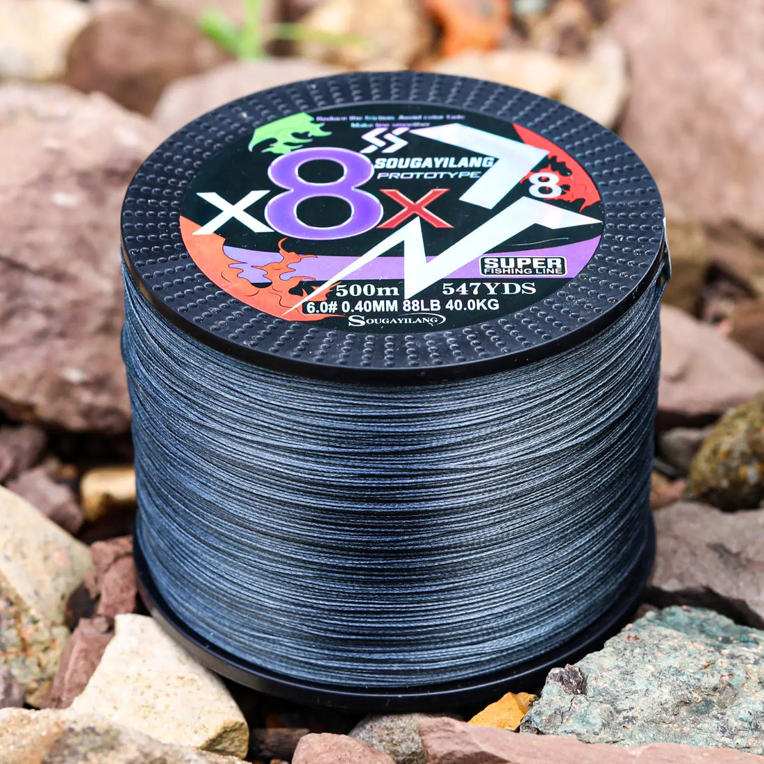 Sougayilang 8 Strands Braided Fishing Line 100M 300M Multifilament Carp Fishing Multifunction PE Fishing Line for 22-88LB Pesca