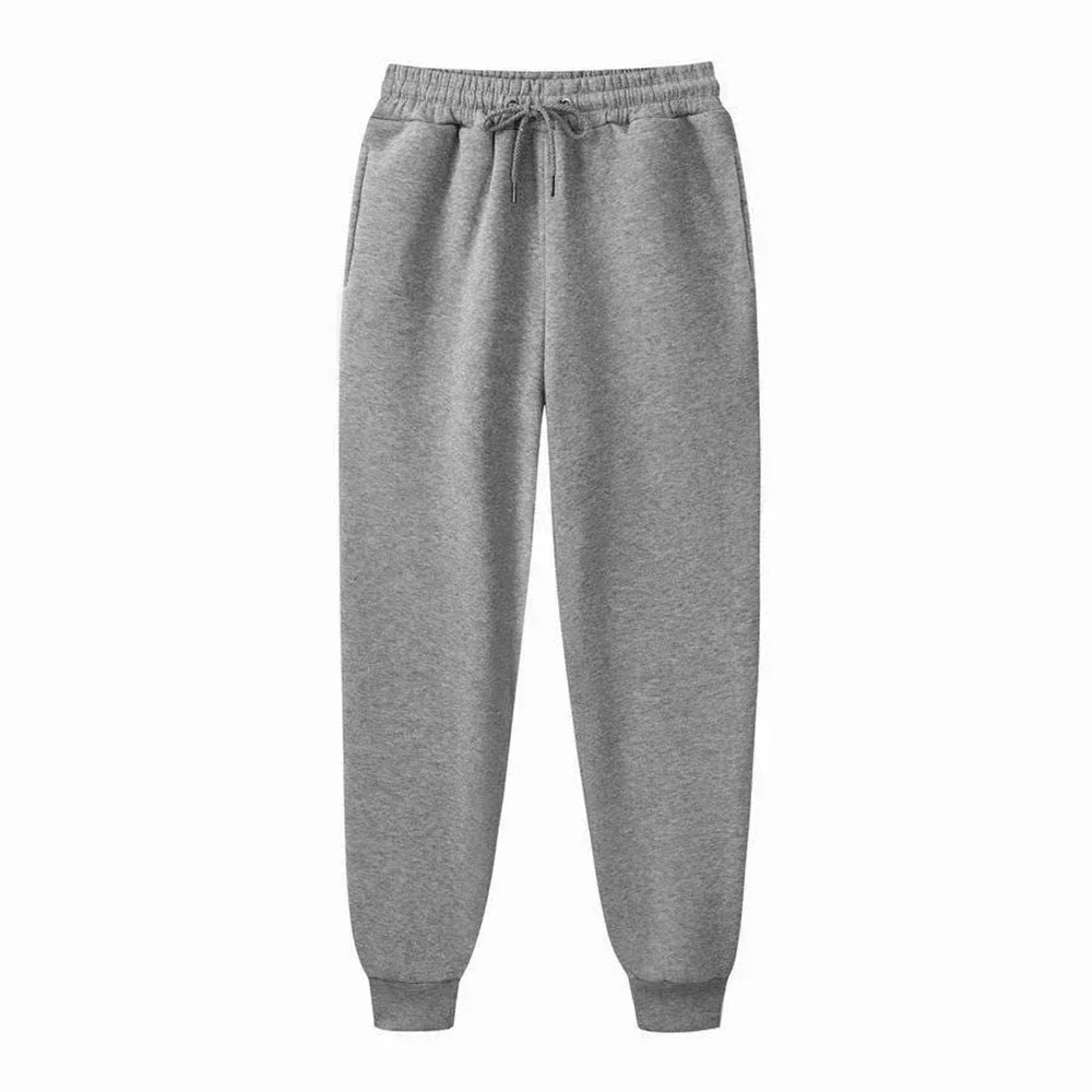 Men's Casual Sweatpants Spring Autumn Printed Jogger Pants Gym Sports Fitness Trousers Mid Waist Drawstring Training Fleece Pant