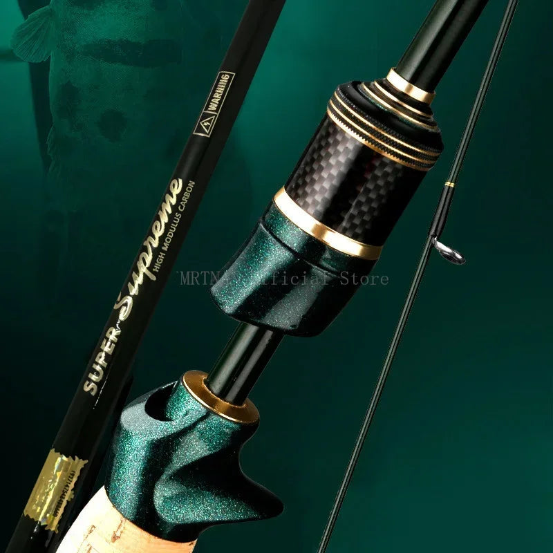 1.8m/2.1m/2.4m Spinning Casting Carbon Fishing Rod 4-5 Sections Portable Travel Rod Spinning Fishing Rods Fishing Tackle