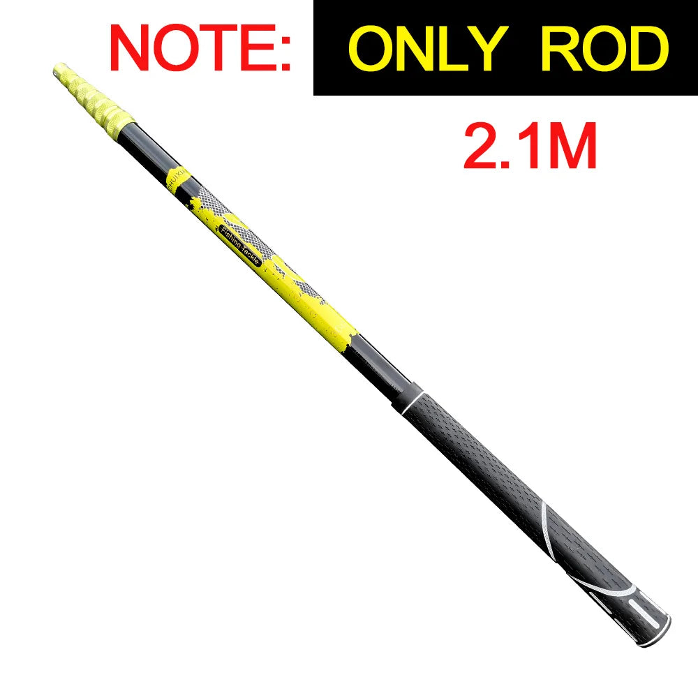 JOSBY Fishing Net Telescoping Foldable Landing Net Pole Lightweight Carp Carbon Fiber Folding Sea Hand Dip Net 3M/4M/2.1M Tackle