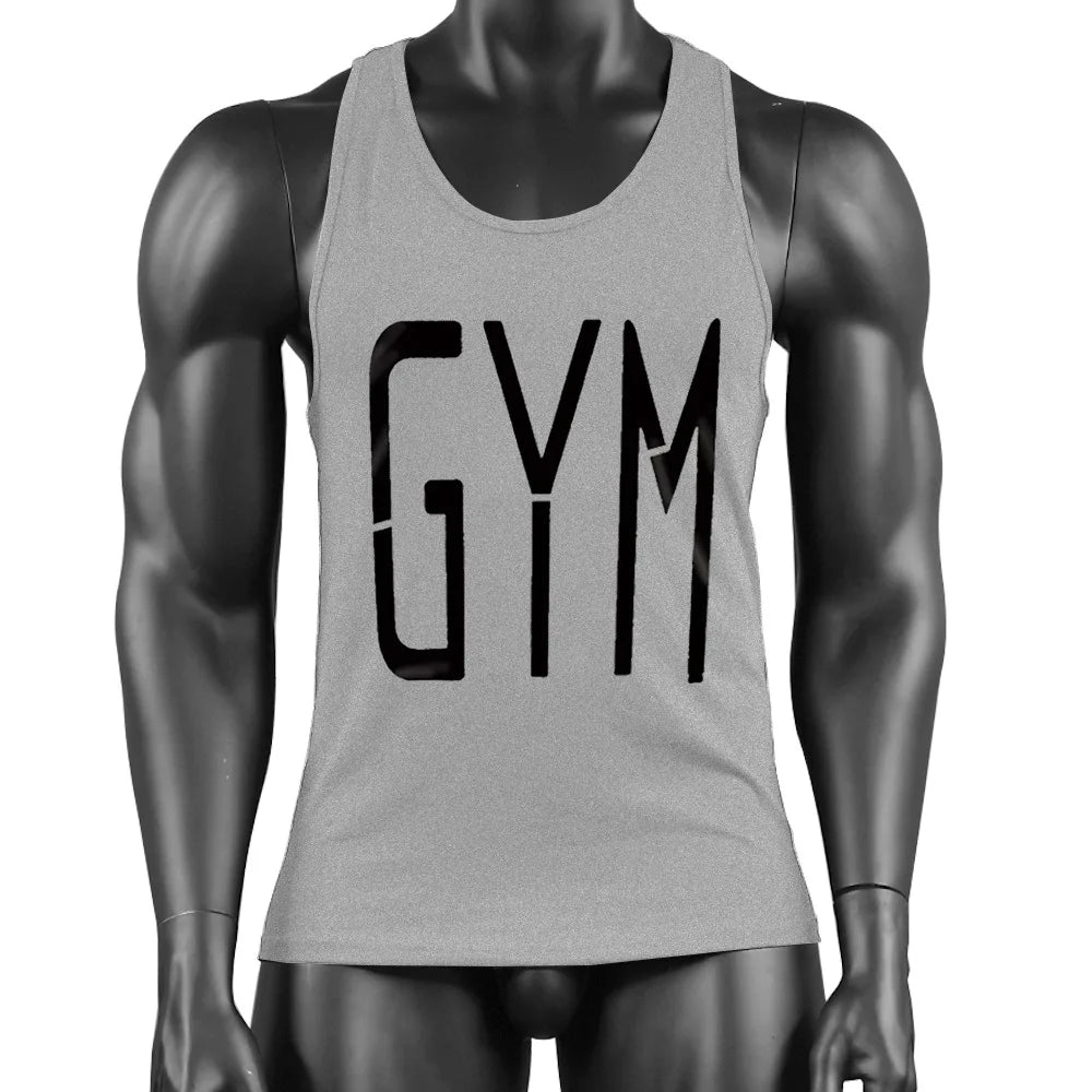 New Gym Sleeveless Clothing Men Bodybuilding and Fitness Tank Top Vest Sportswear Undershirt muscle workout Singlets Gym shirt