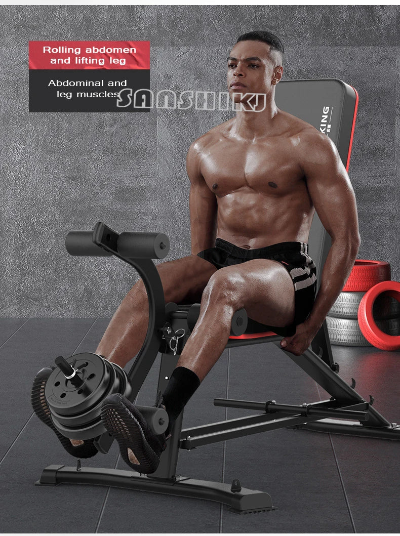 New Upgraded Multi-function Weightlifting Bench, Home Abdominal Waist Fitness Bench, Dumbbell Training Auxiliary Stool