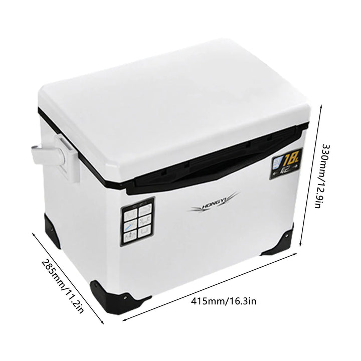 10-22L Fishing Cooler Box Fishing Live Bait Cooler Tackle Box Fish Lure Box Refrigeration Case Camping Heat Preservation Box