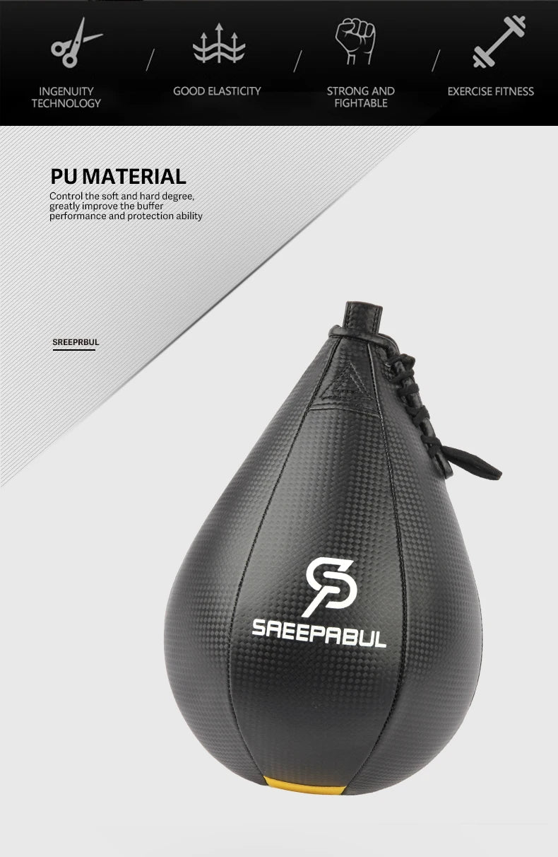 High Quality Boxing Speed Ball Set Fitness Boxing Pear Speed Ball Reflex Inflate Punching Speed Bag Training Ball Accessory