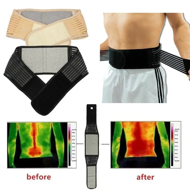 Adjustable Neoprene Double Pull Lumbar Support Lower Back Belt Brace Pain Relief Band Gym Fitness Belt For Waist Protection