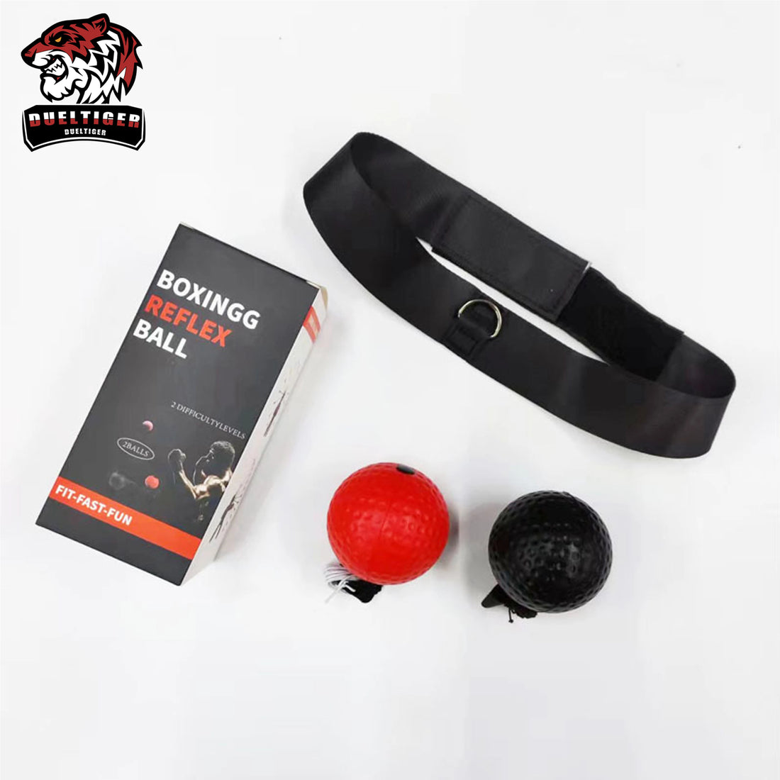 DUELTIGER Boxing Reflex Speed Ball Boxing Reflex MMA Sanda Training Hand Eye Reaction Thai Boxeo Fitness Equipment Gym PU Punch