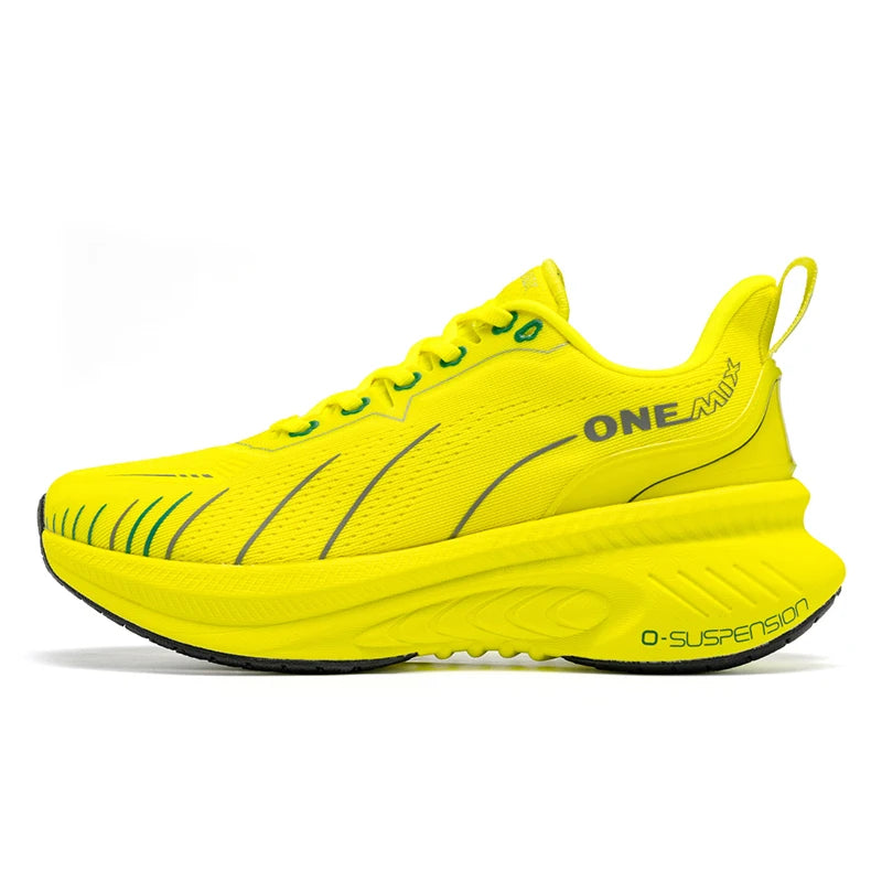 ONEMIX New Cushioning Running Shoes For Men Suitable Heavy Runners Lace Up Sports Women Non-slip Outdoor Athletic Male Sneakers