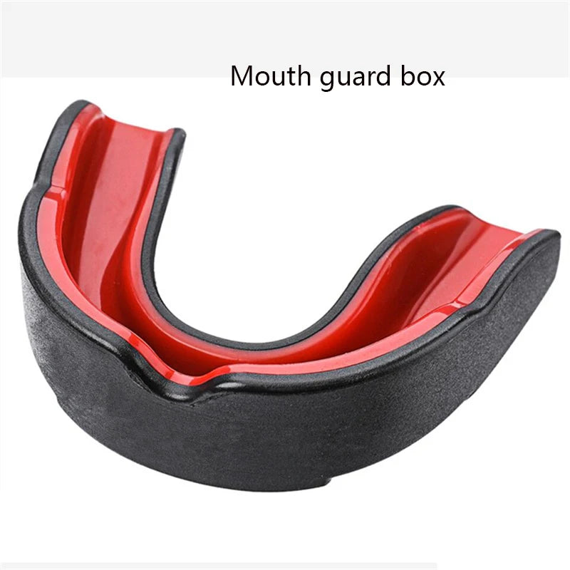 Kids Boxing Gum Shield with Storage Case Mouth Guard EVA Mouth Protector Double Colored for Boxing MMA Kickboxing Muay Thai