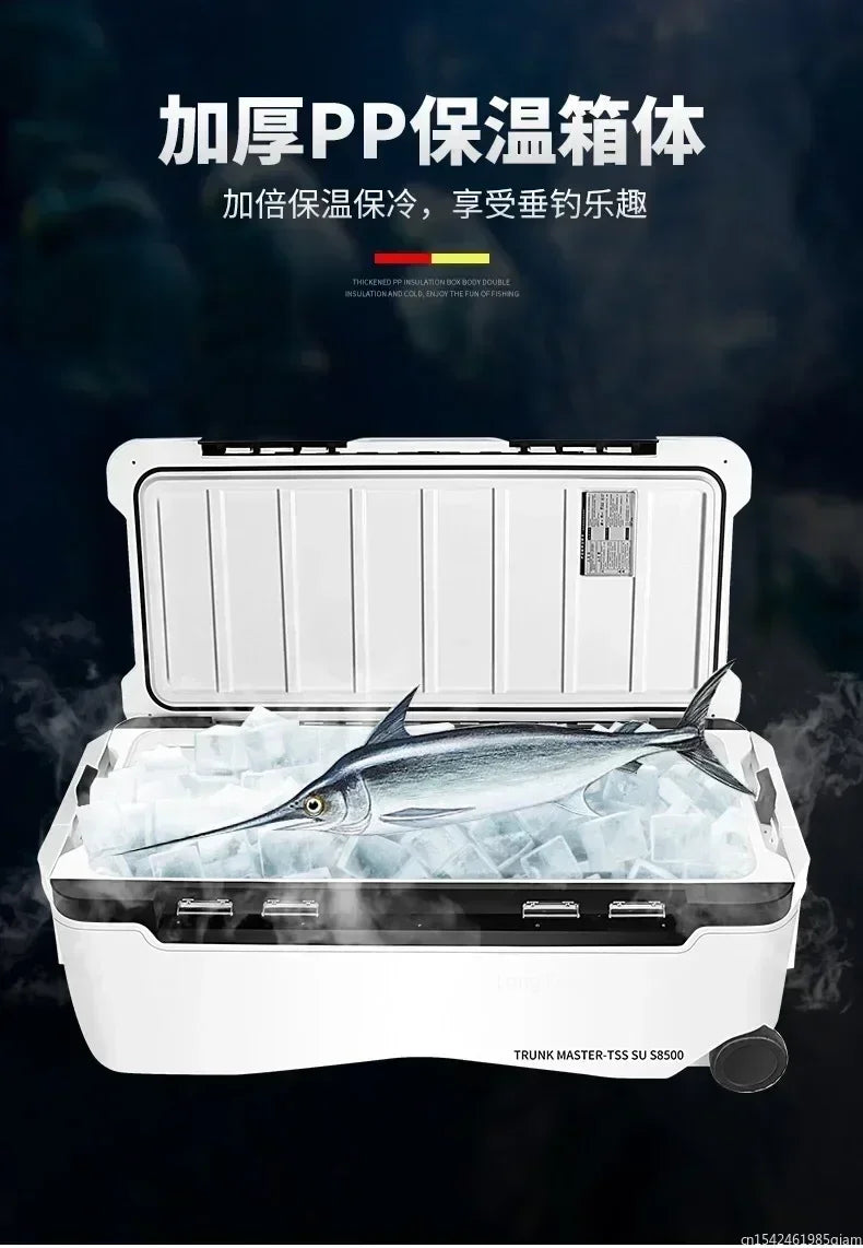 16L 32L 36L 48L 70L Fishing Ice Box Cooler Unique With Wheels 아이스박스 낚시쿨러 특가 아이스박스낚시용 Fishing Refrigerator Equipped 낚시아이스박스쿨러