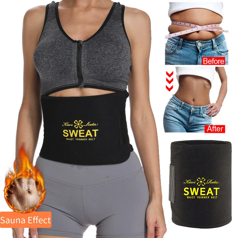 Waist Trimmer Belt Slim Men Body Shaper Cinchers Tummy Control Neoprene Sweat Wrap for Stomach and Back Lumbar Support