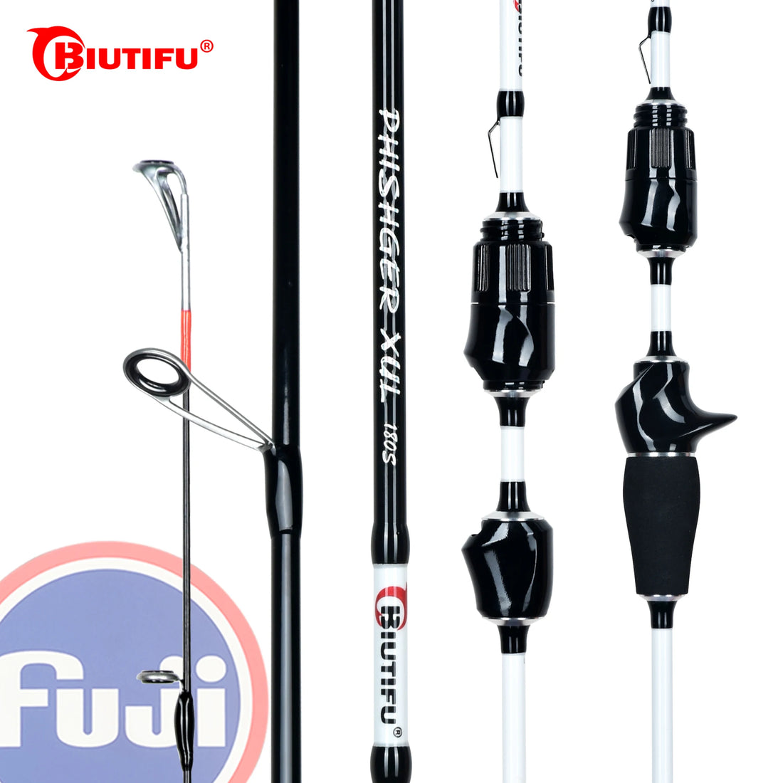 BIUTIFU Ultralight Spinning Casting XUL Fishing Rods 0.2-8g T800 Carbon Fiber Fuji/LS Rings PHISHGER Fast Solid Tip For Trout