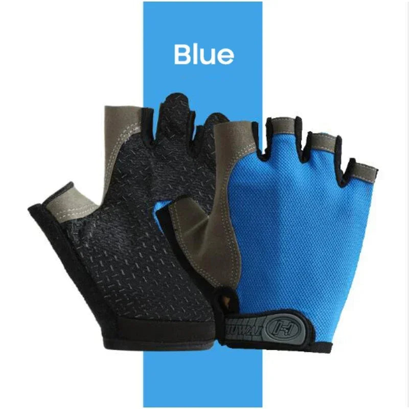 Fingerless Gym Training Gloves for Men Women Cycling Gloves Sports Fitness Motorcycle Mtb Anti-slip Gloves Bicycle Accessories