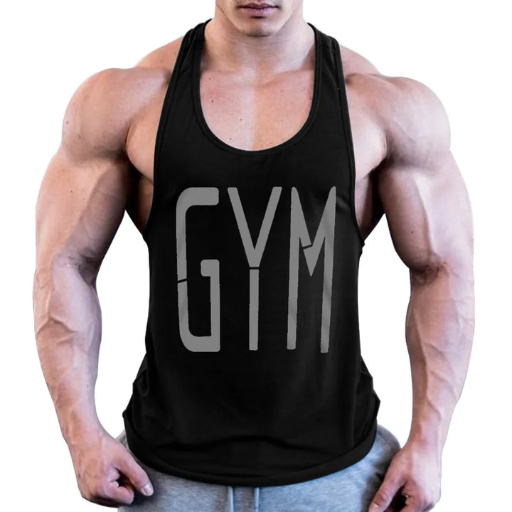 New Gym Sleeveless Clothing Men Bodybuilding and Fitness Tank Top Vest Sportswear Undershirt muscle workout Singlets Gym shirt